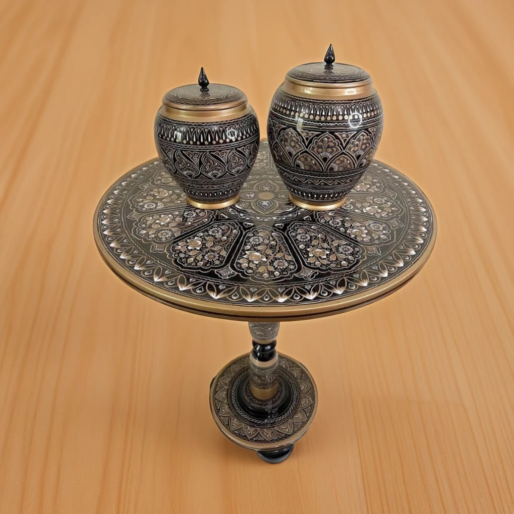 handcrafted Table and  jars - wcspk