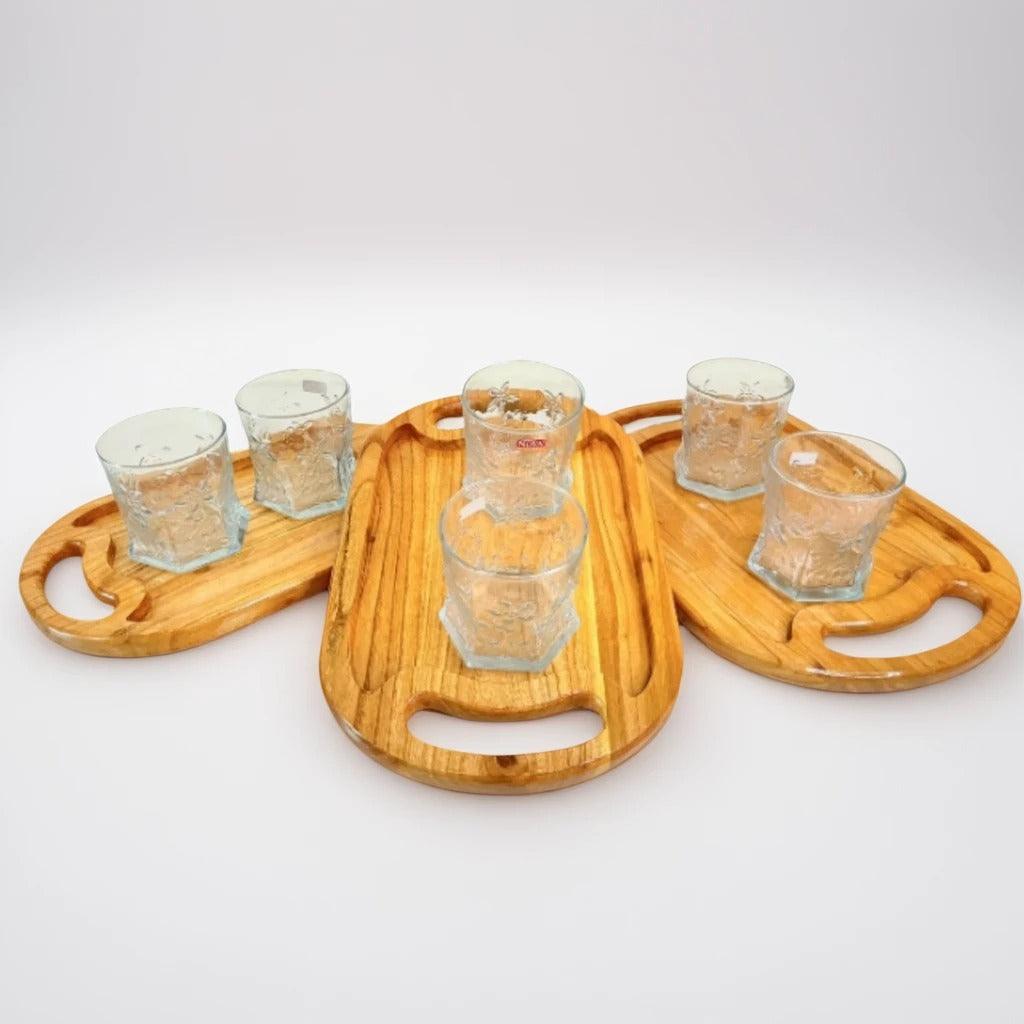 Pure Wooden Tray Set - wcspk