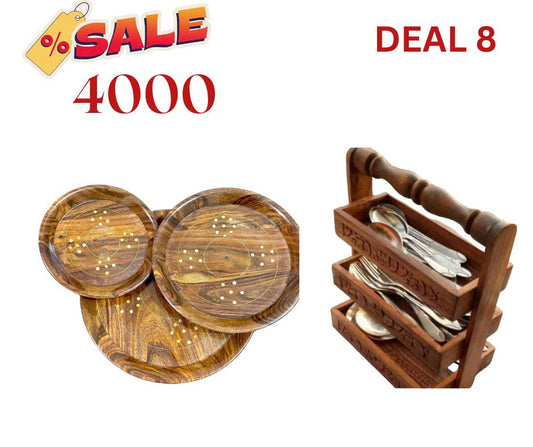 Spoon Stand & Brass Plate Set - wcspk