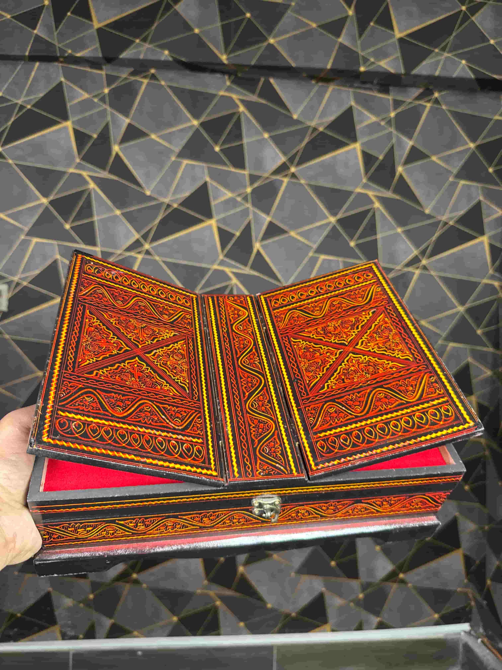 Handcrafted Naqshi Quran box made of wood