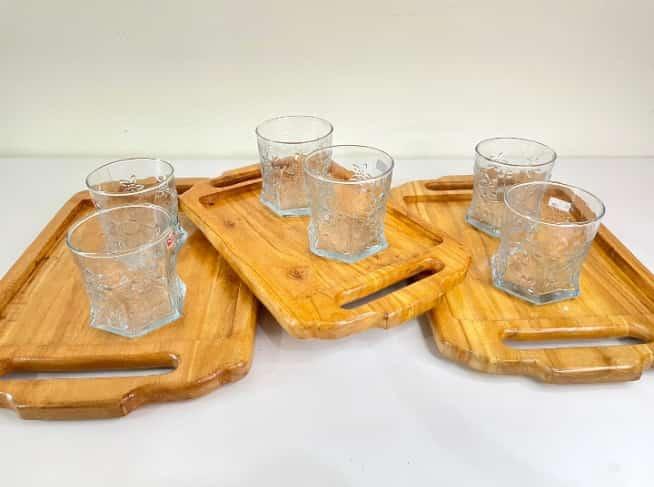 Pure Wooden Tray Set - wcspk