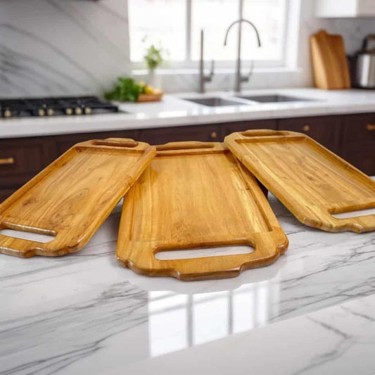 Pure Wooden Tray Set - wcspk