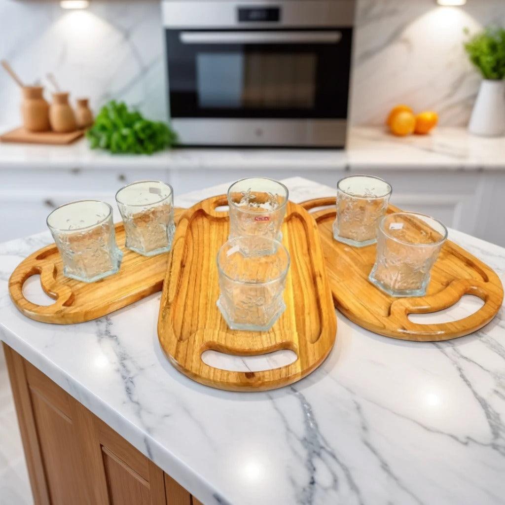 Pure Wooden Tray Set - wcspk