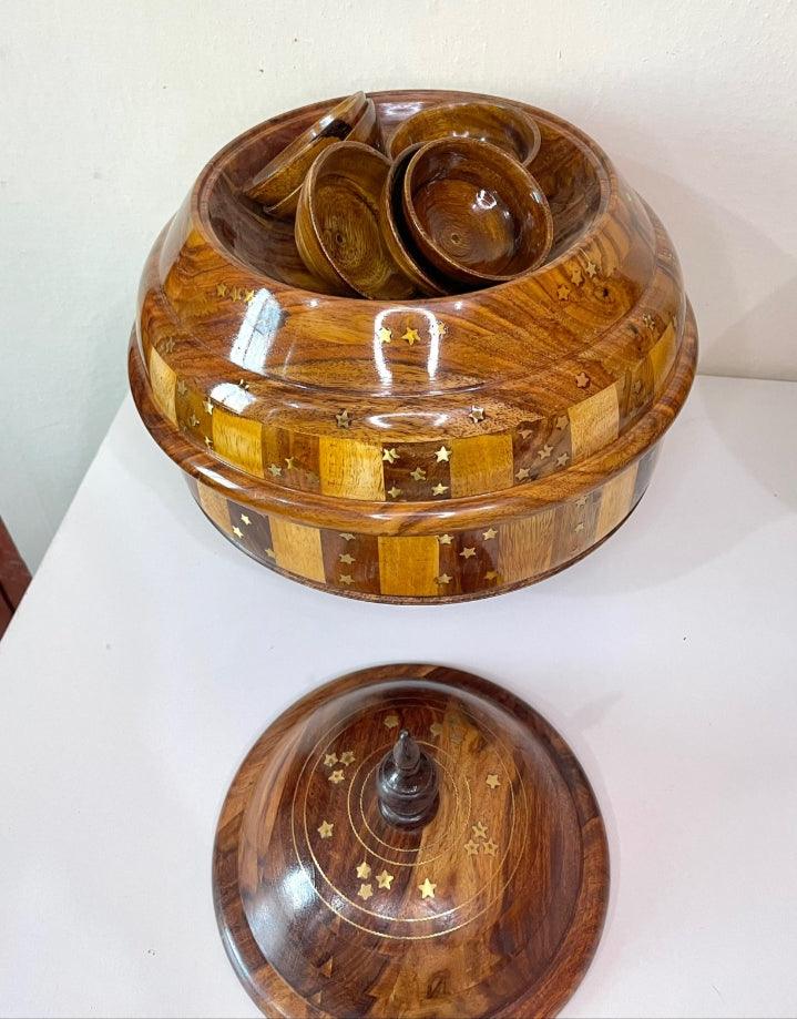 Wooden & Steel Buffet Hot Pot - wcspk