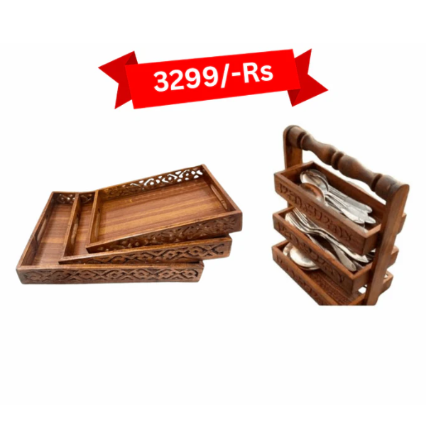 Tray & Spoon Stand Set