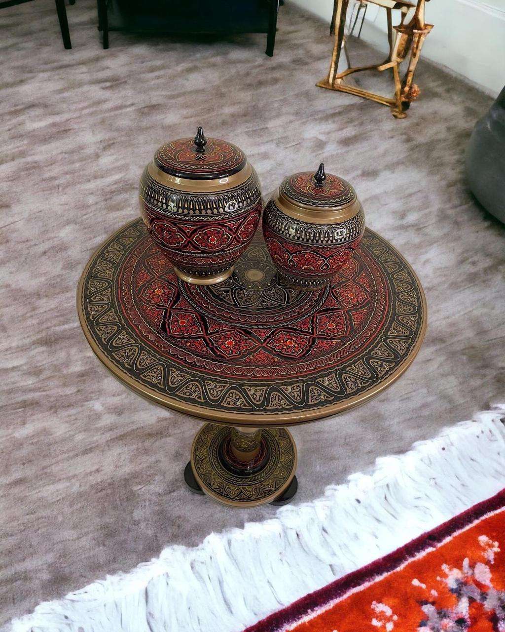 handcrafted Table and  jars - wcspk