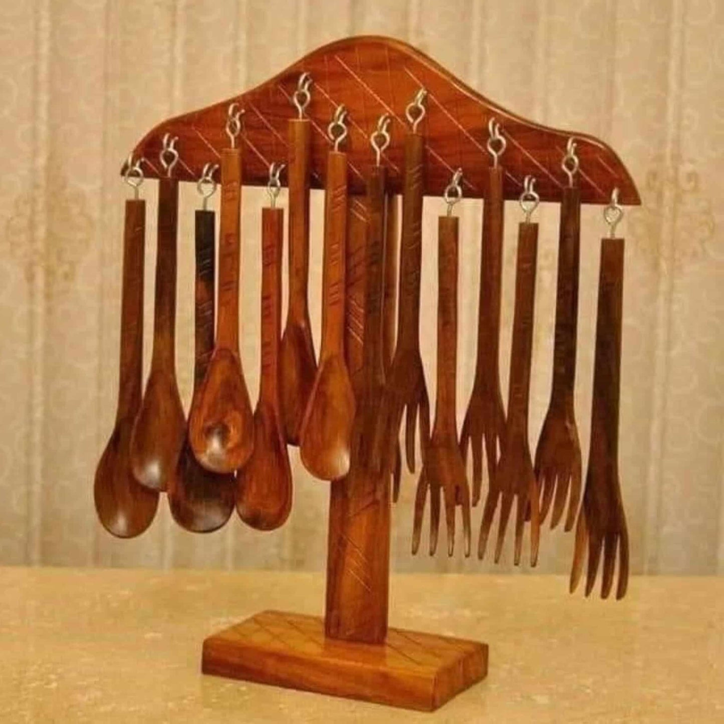 Wooden Fork & Spoon Set - wcspk