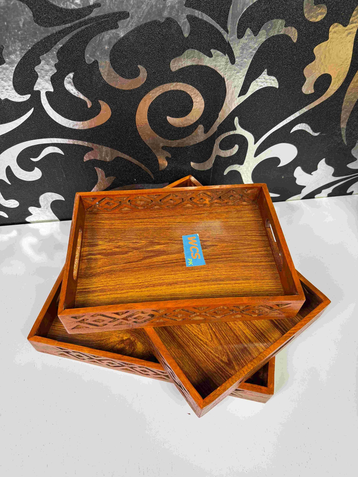 side cut work tray set of 3