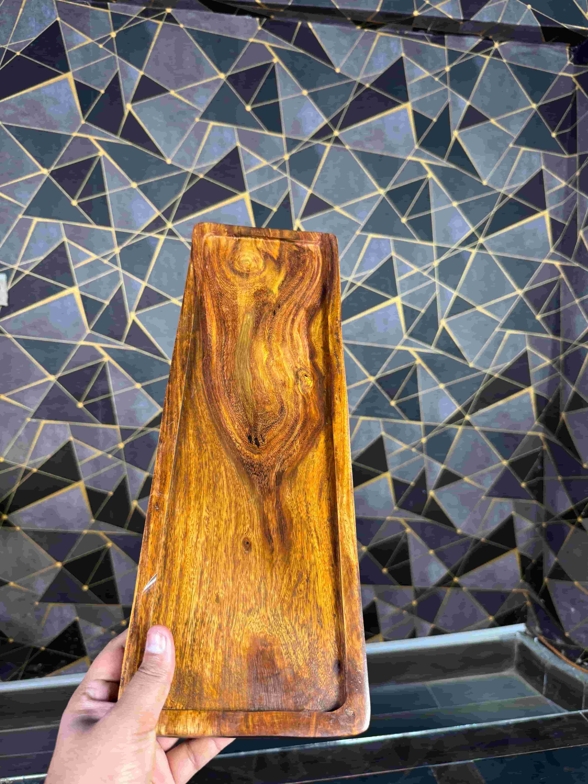 food serving platter wooden - wcspk