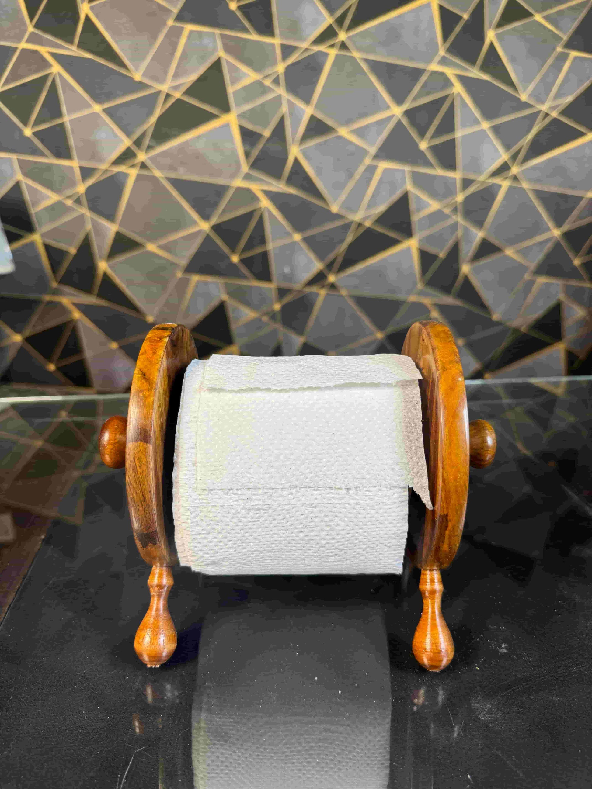 wooden tissue roll stand - wcspk