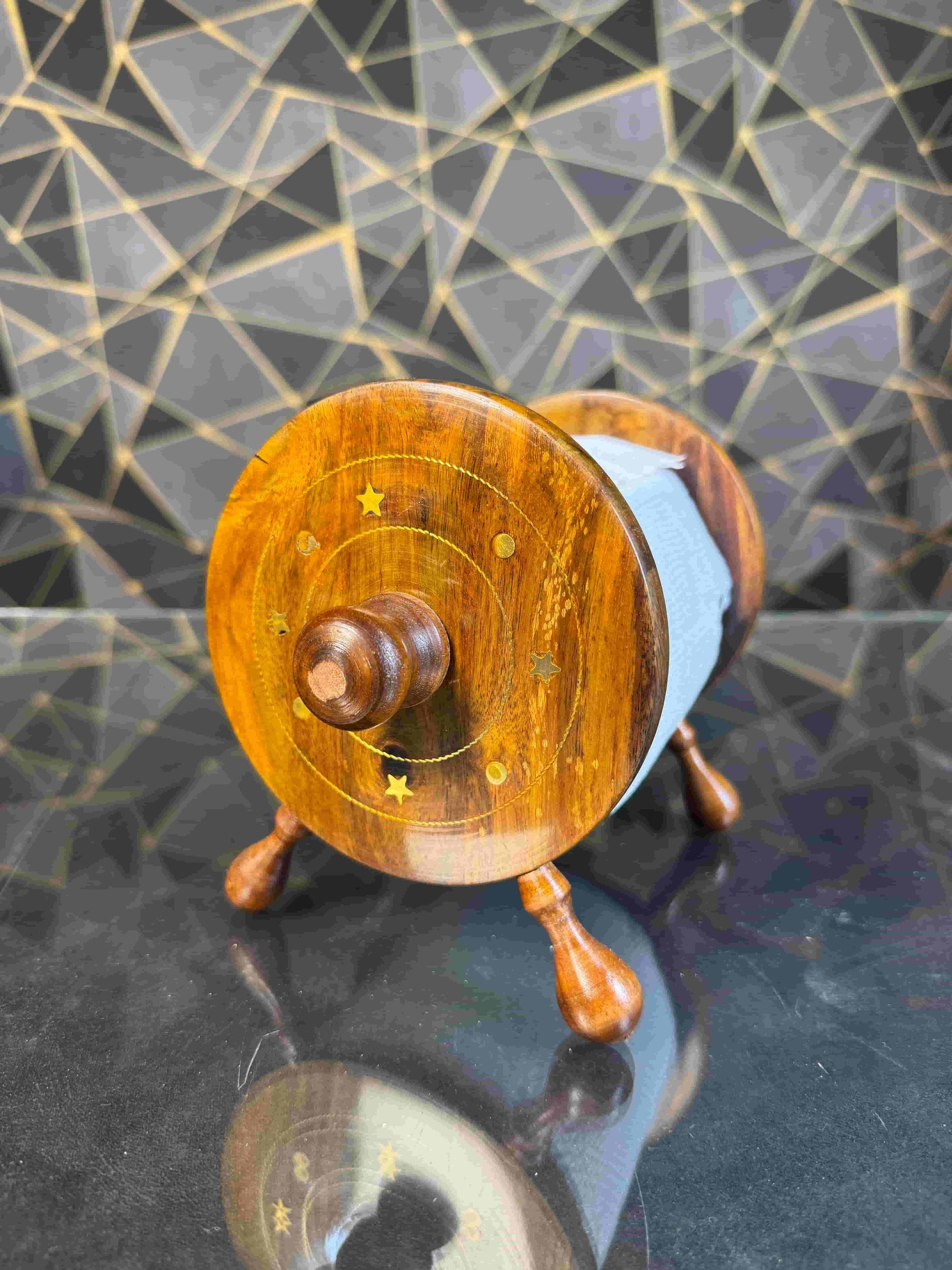 wooden tissue roll stand - wcspk